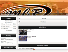 Tablet Screenshot of millardcountyraceway.com